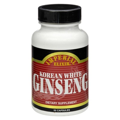 Imperial Elixir  White Ginseng 500 mg - 50 Capsules