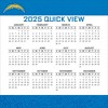 NFL Los Angeles Chargers 2025 Box Calendar - 4 of 4