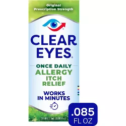 Clear Eyes Once Daily Allergy Relief Lubricant Eye Drops - 0.085 fl oz