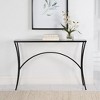 Uttermost Alayna Stylish Metal and Glass Console Table – 48" Long Living Room Table - 2 of 4