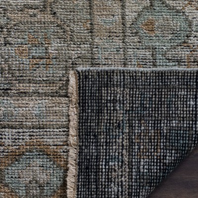 Izmir Blue Hand-Knotted Wool 6' x 9' Area Rug