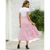 Maternity Dress High Waist Maternity Patchwork Long Skirt - 4 of 4
