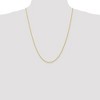 Black Bow Jewelry 1.5mm 10k Yellow Gold Parisian Wheat Chain Necklace - 2 of 4