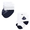 Hudson Baby Infant Boys Cotton Rich Newborn and Terry Socks, Nautical 12-Pack - 3 of 4