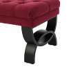 Sapphtopaz Modern Bench Upholstered Ottoman with Button-Tufted Stitch Entryway Bench for Living Room, Bedroom - 4 of 4