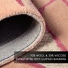 NICOLE MILLER NEW YORK Flora Grandeur Bloom Handcrafted Area Rug, Natural Wool Rug - 4 of 4