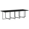 vidaXL Patio Dining Set Set of 14 Black, Cream White - 3 of 4