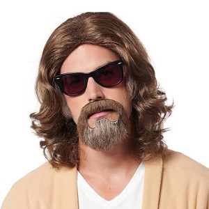 Costume Culture by Franco LLC Lazy Guy Adult Costume Wig & Goatee - 1 of 4