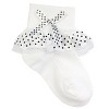 Wrapables Sassy Stacey Lace Cuff Ankle Socks (Set of 2) - 3 of 3