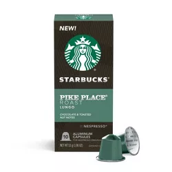Starbucks by Nespresso Original Line Capsules — Pike Place Medium Roast — 1 box (10 pods)