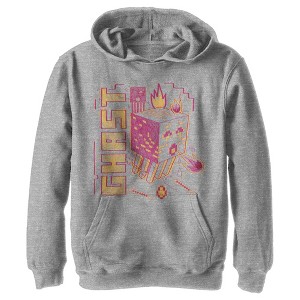 Boy's Minecraft Ghast Sketch Pull Over Hoodie - 1 of 4