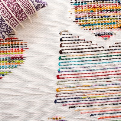 Montauk Ivory Multicolor Handwoven Cotton Area Rug