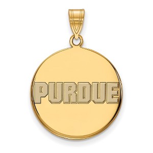 Black Bow Jewelry 14k Yellow Gold Plated Sterling Silver Purdue Boilermakers NCAA Large Pendant - 1 of 3