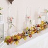 6 Ft Fall Garland with Leaves and pumpkin Decorations for Mantle Home Table Centerpiece Fireplace Porch Home Indoor Outdoor Thanksgiving Decor - 2 of 4