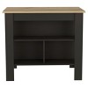 INFURNIC Kitchen Carts and Islands Kitchen Island with Open Storage Shelves and Spacious Prep Surface, Black, 27.5"*40.5"*35.4" - 4 of 4