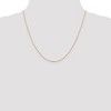 Black Bow Jewelry 1mm, 14k Rose Gold, Solid Cable Chain Necklace - 2 of 4