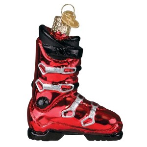 Old World Christmas Blown Glass Ornament for Christmas Tree, Ski Boot - 1 of 4
