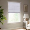 ChicFurnit 1PC Cordless Roman Blind Galen Matte Fabric Weighted Hem Energy Efficient for Room Darkening and Privacy, White / Ivory - 2 of 4