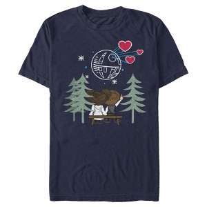 Men's Star Wars Valentine's Day Han and Leia Holding Hands T-Shirt - 1 of 4