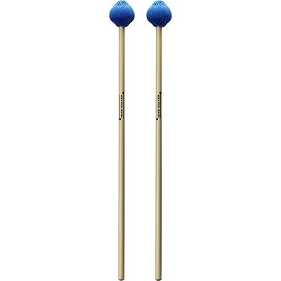 Balter Mallets Christos Rafalides Artist Series Rattan Handle Vibraphone Mallets Medium Hard Blue Cord