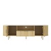 GlasFlength TV Stands and Consoles TV Entertainment Center with Storage Doors TV Console Media Cabinet for Living Room, Beige, 73.03"*20.08"*6.1" - 3 of 4