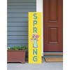 HomeRoots 36" Yellow Solid Wood Spring Porch Sign - 2 of 4