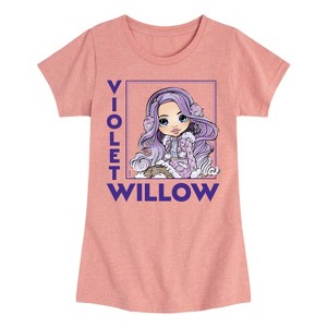 Girls' - Rainbow High - Holiday Violet Willow Fitted Short Sleeve Graphic T-Shirt - 1 of 4