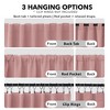 Deconovo 2 Panel Room Darkening Back Tab Window Curtains 52x84 - 2 of 4