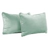 Factory Direct Partners Kids' Novelty Soft Density 24"x16" Lumbar Microfiber Pillow with Piping Aloe Green - 3 of 4
