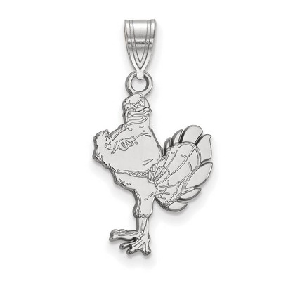 Black Bow Jewelry 14k White Gold Virginia Tech Hokies NCAA Large Pendant