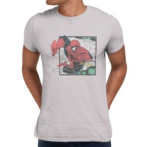 Marvel Spider-Man Thwip Comic Retro Mens T-Shirts : Target