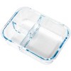 Lexi Home 3-Compartment 35 oz. Glass Meal Prep Container - 3 of 4