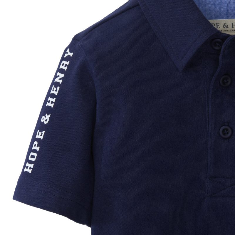 Hope & Henry Boys' Athletic Jersey Polo, Kids, 3 of 5