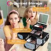 Byootique Makeup Train Case Cosmetic Organizer w/ Mirror Mermaid - 3 of 4