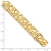 Black Bow Jewelry 12mm 10k Yellow Gold Nugget Link Bracelet, 8 Inch - 3 of 4