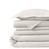 Lands' End Comfy Super Soft Cotton Flannel Duvet Bed Cover - 5oz - 3 of 3
