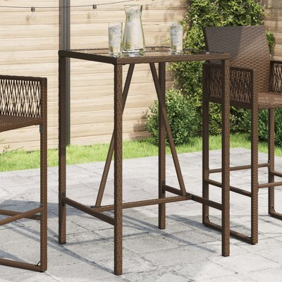 vidaXL Bistro Table Black 15.7"x27.5" Metal