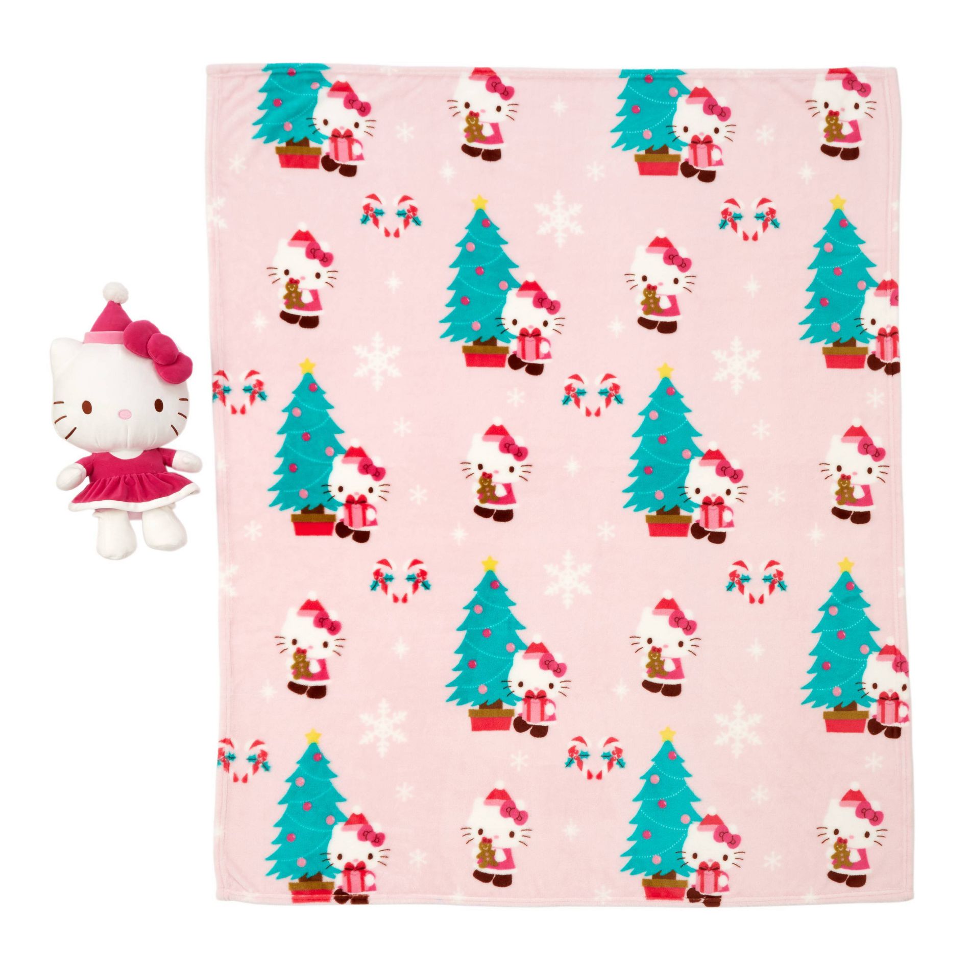 Hello Kitty Pillow and Throw