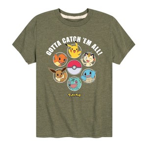 Boys' - Pokémon - Gotta Catch Em All Design Short Sleeve Graphic T-Shirt - 1 of 4