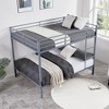 Kumasinova Bunk Bed,Low Profile Bunk Bed Frame with Ladder,High Guardrail,Twin Size Bed Frame for Kids Teens,Metal Slats Support - 2 of 4