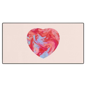 El buen limon Heart and love retro psychedelic Desk Mat - Deny Designs - 1 of 4