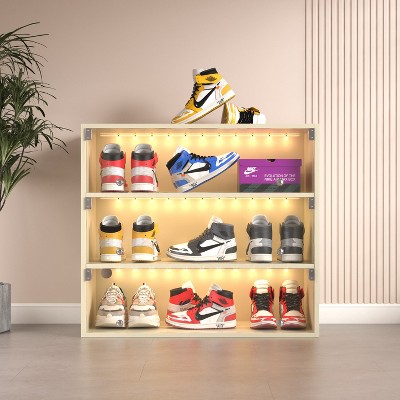 VYNXARIA Off white shoe box three layers with glass doors