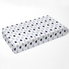 Bacati - Elephants Blue Muslin 100 percent Cotton Universal Baby US Standard Crib or Toddler Bed Fitted Sheet - 2 of 4