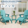 TROPOW Ottoman for Adirondack Chair, HDPE Adirondack Ottoman Footrest, Weather Resistance Outdoor Footstool for Outside Porch Pool - 3 of 4