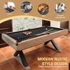 Pool Table, 7 FT Billiards Table with Stable X-Leg Design - Includes Balls/Cue Sticks/Cloth/Cleaning Brush for Game Room (84"x46.5"x32.7") - 2 of 4