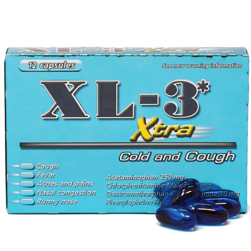 Midway XL-3 Xtra Cold and Cough Capsules - 12ct, 2 of 5