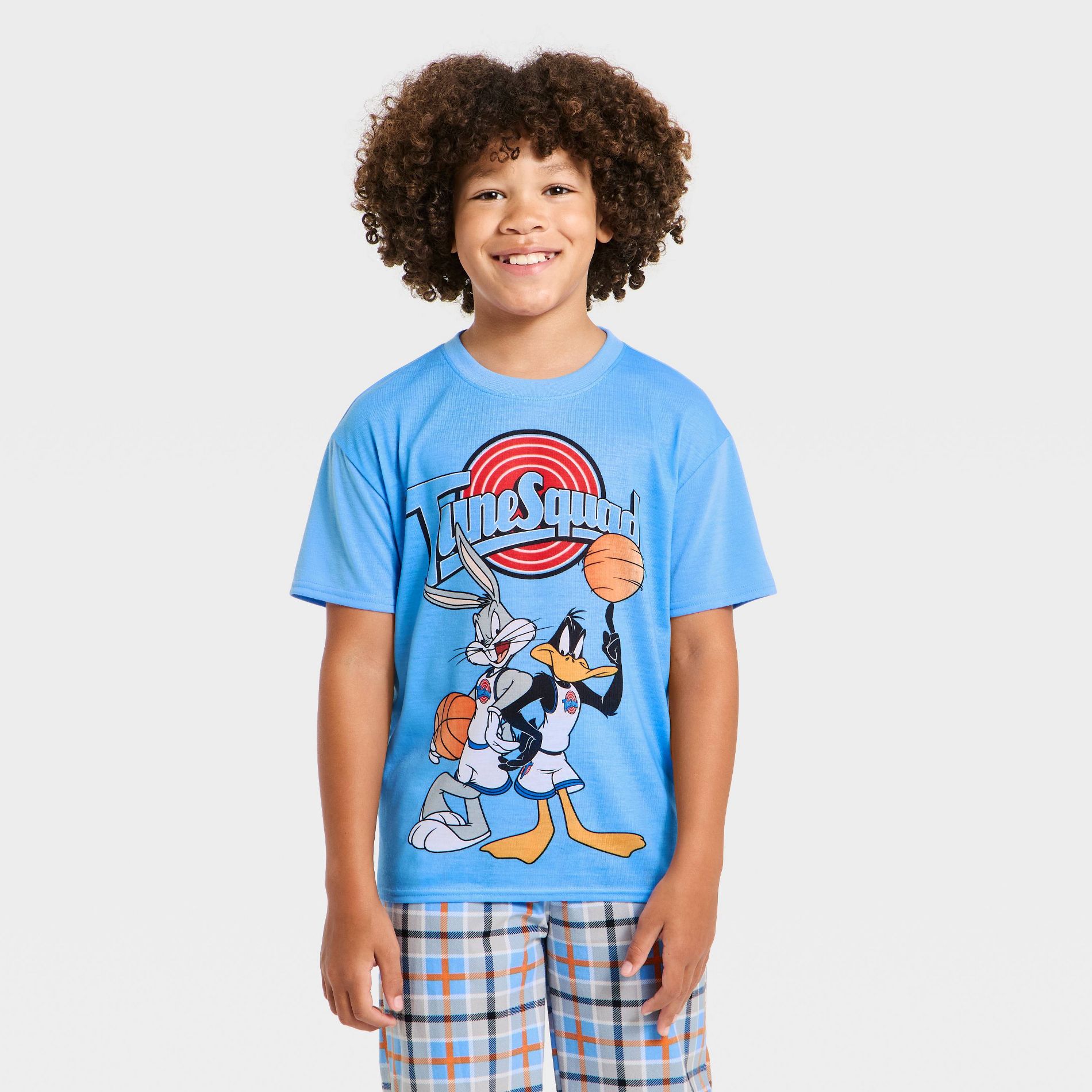 Boys' 2pc Space Jam T-Shirt and Pants Pajama Set - Blue