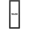 PosterPalooza | Panoramic Flat Black Picture Frame - UV Acrylic, Foam Board Backing, Hanging Hardware - 2 of 4