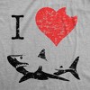 Kids' I Love Sharks T Shirt Classic Youth Shark Bite Shirt Shark Tee - Crazy Dog Youth T Shirt - 2 of 4
