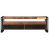 vidaXL TV Cabinet Natural wood color, black - 2 of 4